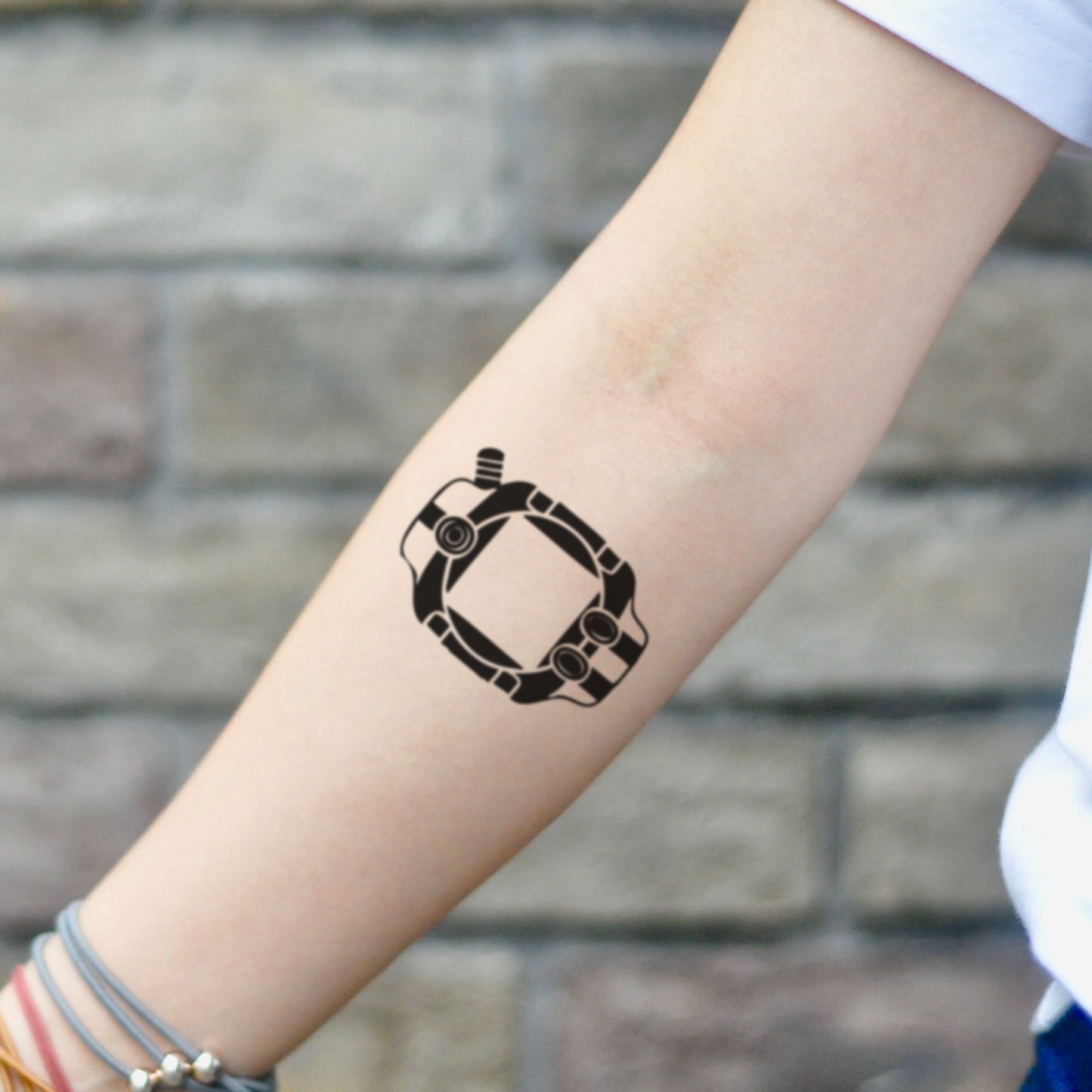 fake small digimon digivice Cartoon temporary tattoo sticker design idea on inner arm